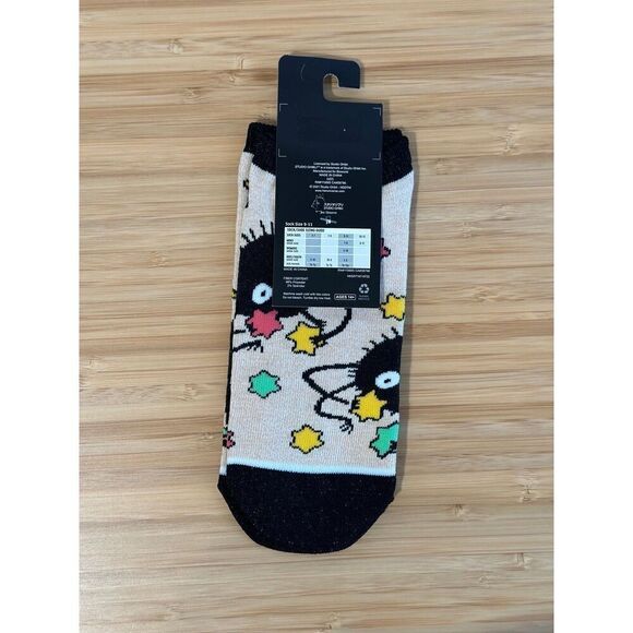 Studio Ghibli Spirited Away Soot Sprites No-Show Socks - Picture 2 of 2